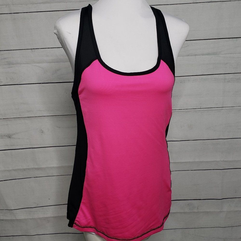 Impact Jillian Michaels hot pink black tank L